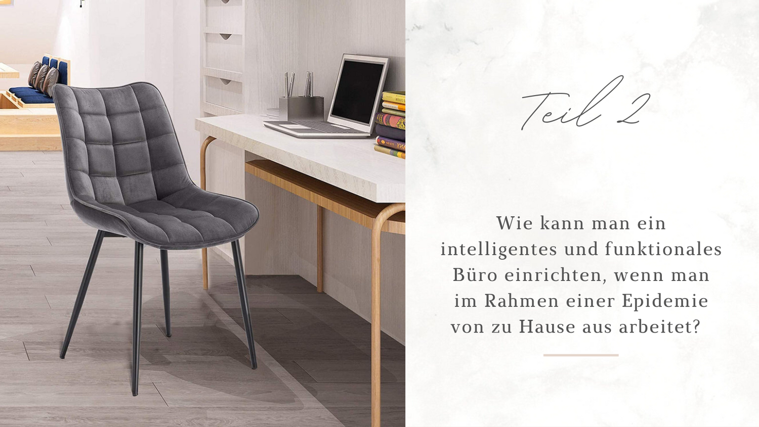 Ofcasa Dunkelgraue Esszimmerstühle Luxuriöse Freizeitstühle aus Samtstoff 2 Stück