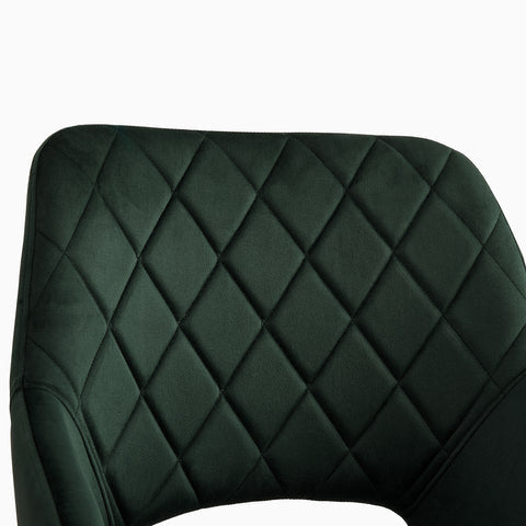 Ofcasa Graue Samt Esszimmerstühle gepolstert Akzentsessel 2 Stück ofcasafurniture DE