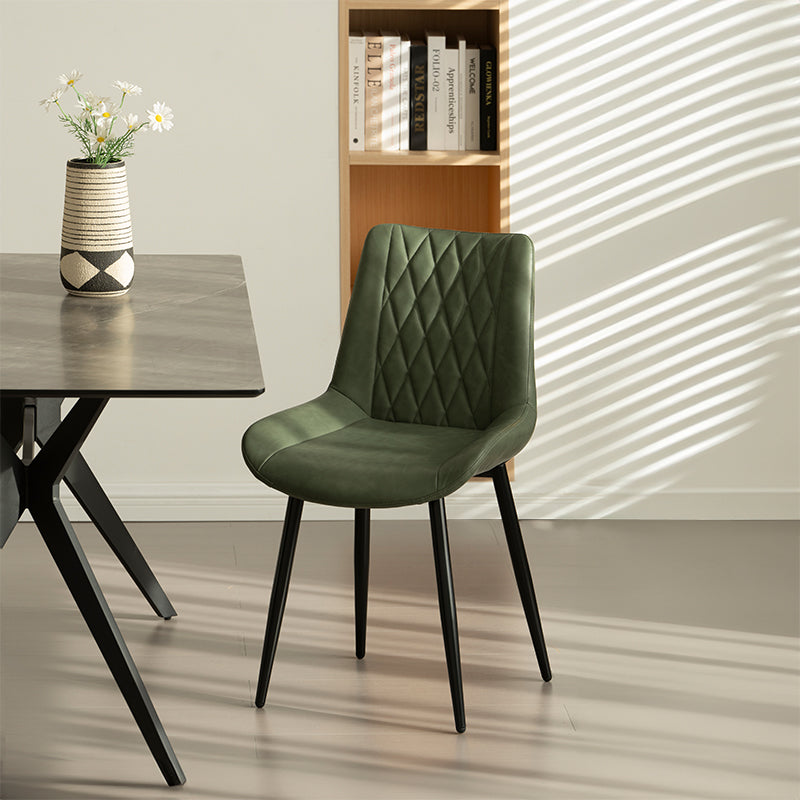 Kunstlederstuhl, Ofcasa Esszimmerstuhl,Ofcasa Kunstlederstuhl,Klassischer Lederspeisestuhl, Esszimmerstuhl grün,Esszimmerstuhl braun,Wohnaccessoires,Möbel,Küchenmöbel