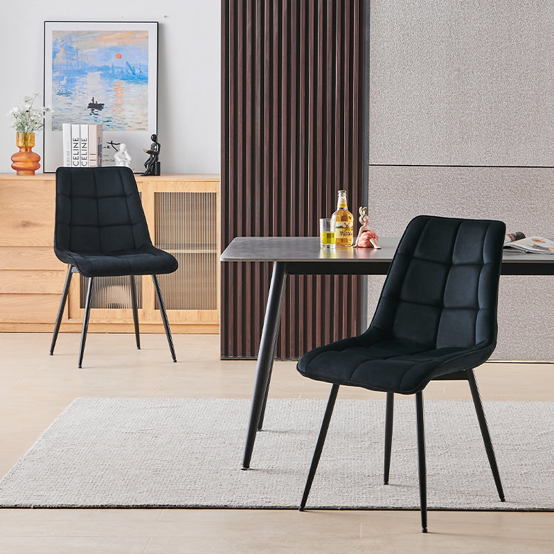 2 Stück Ofcasa Esszimmerstühle Luxuriöse Freizeitstühle aus Samtstoff ofcasafurniture DE