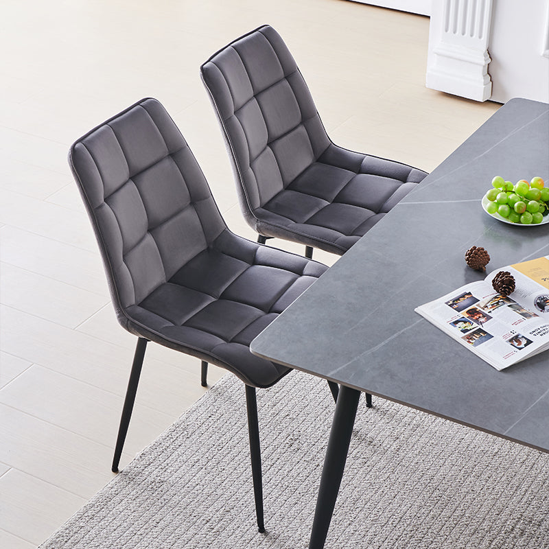 2 Stück Ofcasa Esszimmerstühle Luxuriöse Freizeitstühle aus Samtstoff ofcasafurniture DE