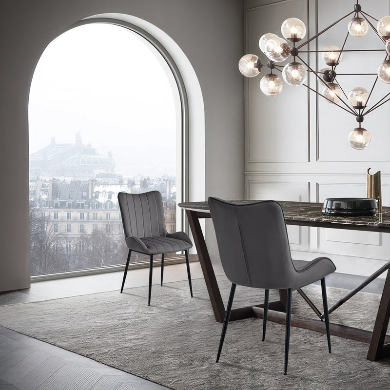 Edith Esszimmerstuhl von OFCASA in beigem Bouclé-Stoff mit Massivholzfüßen – modernes Design und extra weiche Polsterung"