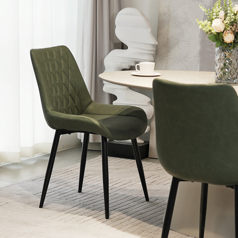 Kunstlederstuhl, Ofcasa Esszimmerstuhl,Ofcasa Kunstlederstuhl,Klassischer Lederspeisestuhl, Esszimmerstuhl grün,Esszimmerstuhl braun,Wohnaccessoires,Möbel,Küchenmöbel