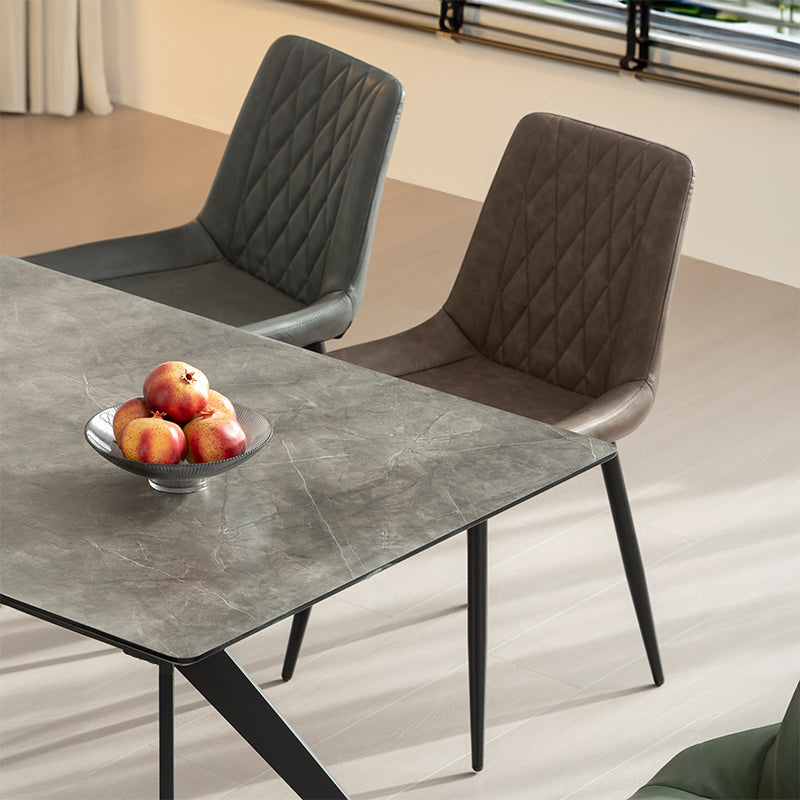 Kunstlederstuhl, Ofcasa Esszimmerstuhl,Ofcasa Kunstlederstuhl,Klassischer Lederspeisestuhl, Esszimmerstuhl grün,Esszimmerstuhl braun,Wohnaccessoires,Möbel,Küchenmöbel
