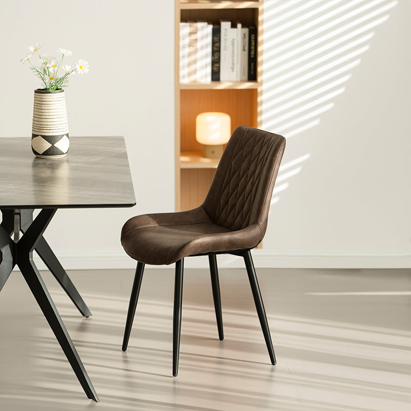 Kunstlederstuhl, Ofcasa Esszimmerstuhl,Ofcasa Kunstlederstuhl,Klassischer Lederspeisestuhl, Esszimmerstuhl grün,Esszimmerstuhl braun,Wohnaccessoires,Möbel,Küchenmöbel