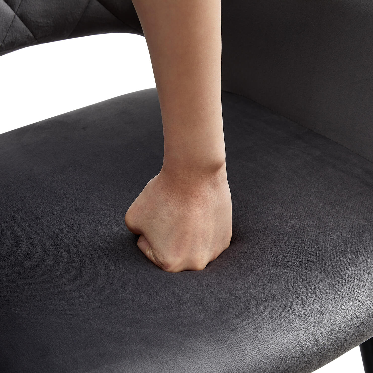 2 Stück Ofcasa Samt Esszimmerstühle gepolstert Akzent Sessel mit hohlem Design ofcasafurniture DE