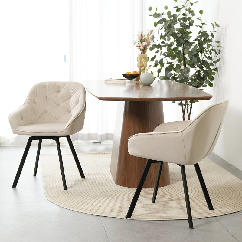 Ofcasa Armlehnenstuhl Keaton Beige,esszimmerstuhl drehbar,esszimmerstuhl beige,esszimmerstuhl mit armlehne,esszimmerstuhl drehbar mit armlehne,esszimmerstuhl samt,ofcasa DE