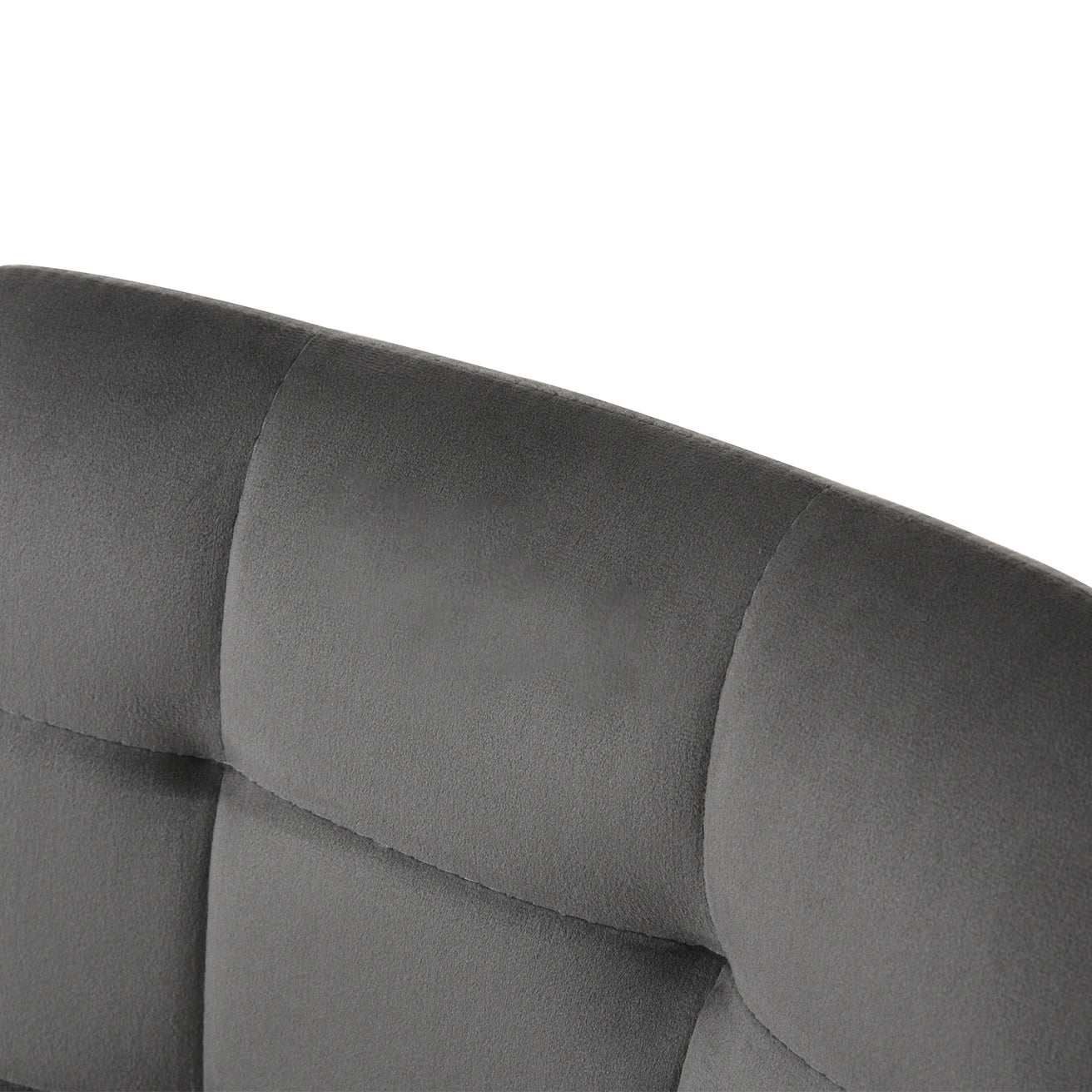 2er Set Ofcasa Grauer Samt Lounge Barstuhl Barhocker mit quadratischem Gitter Ofcasafurniture DE