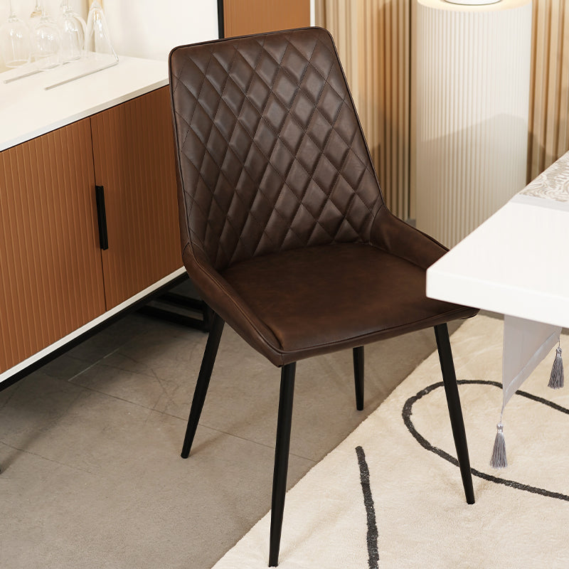2er-Set Ofcasa Esszimmerstuhl mit hoher Rückenlehne und Rautengittermuster ofcasafurniture DE