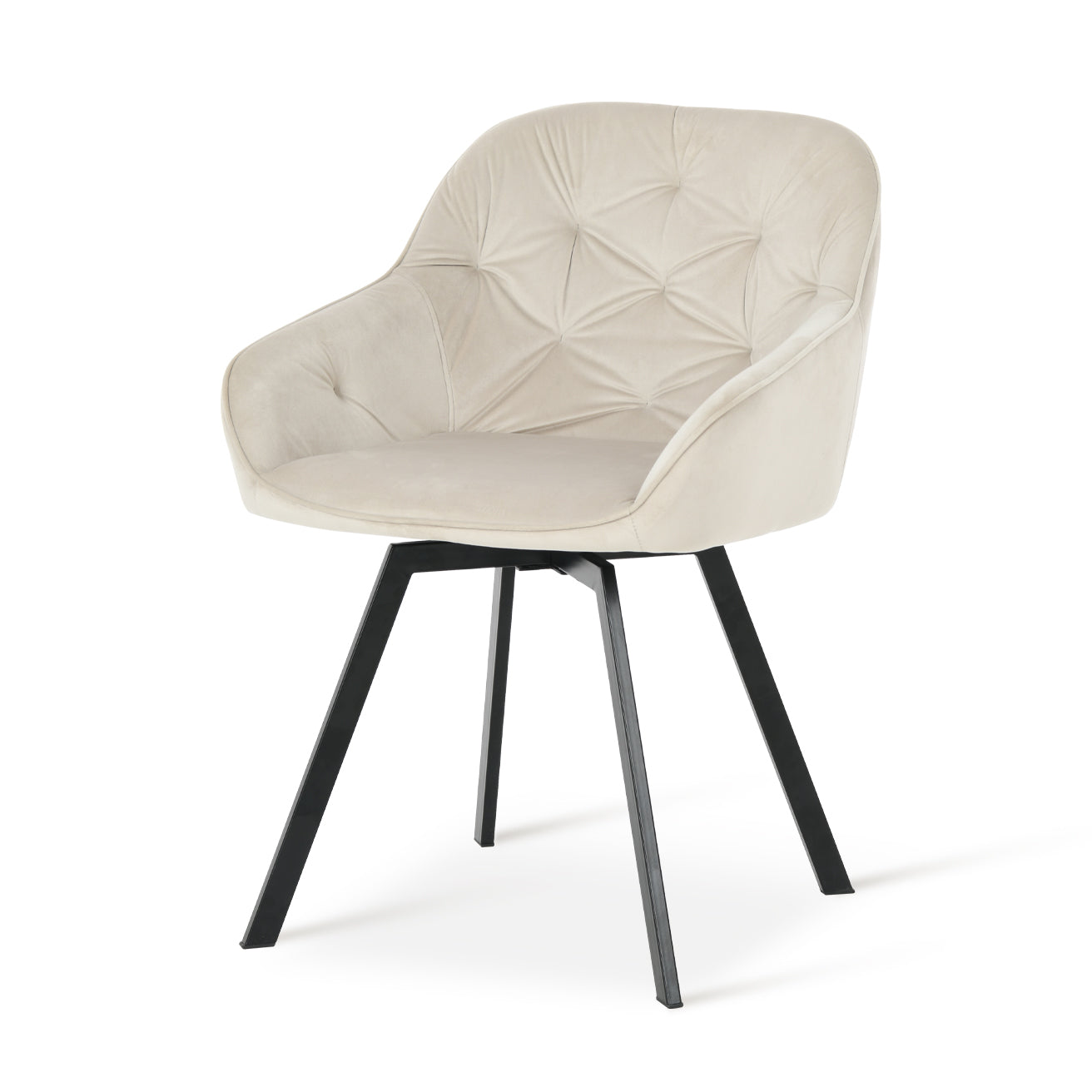 2er-Set Ofcasa Samt-Drehstühle mit 360-Grad-Drehteller Ofcasafurniture DE