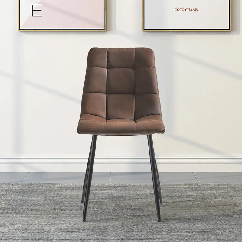 Ofcasa Esszimmerstühle Kunstleder Braun Wohnzimmer Stühle 2 Stück ofcasafurniture DE