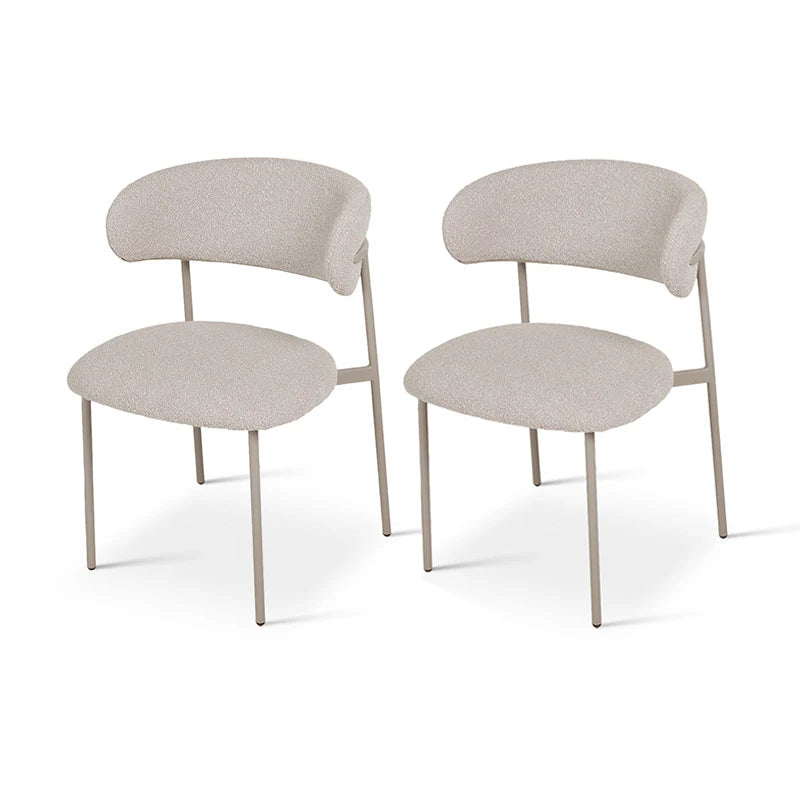 Esszimmerstuhl Zahra [2er Set] [Boucle-Stoff]  [⌀ 1.9 cm]