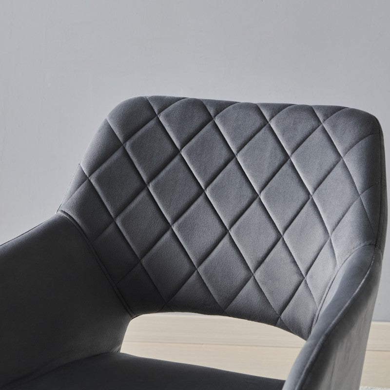 2 Stück Ofcasa Samt Esszimmerstühle gepolstert Akzent Sessel mit hohlem Design ofcasafurniture DE