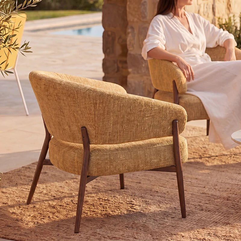 Loungesessel Quinn [Leinenoptik-Stoff]