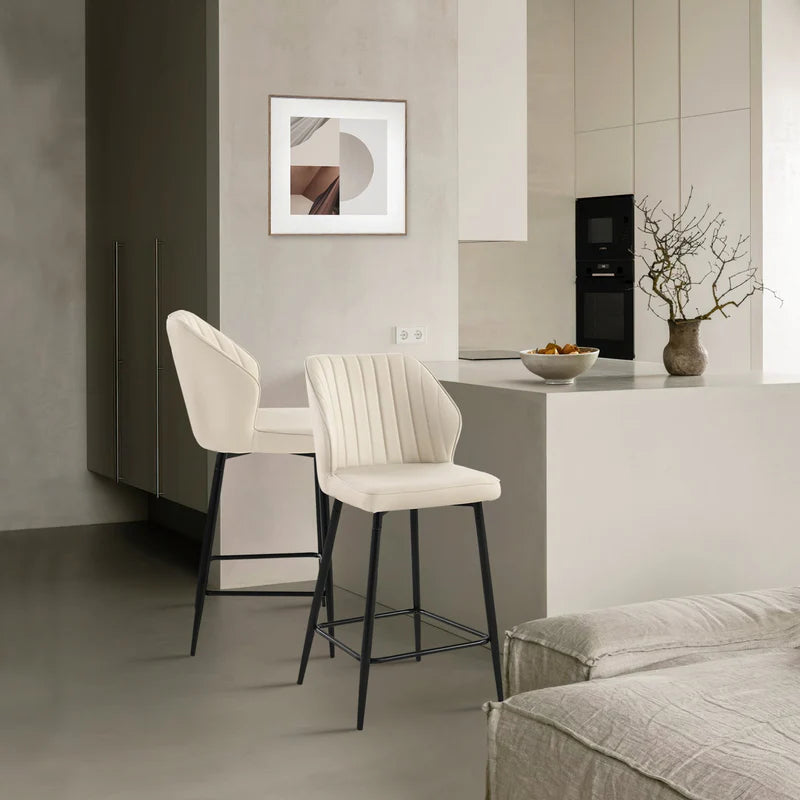 Barhocker Aleena [2er Set] [Kunstleder] [65 cm]