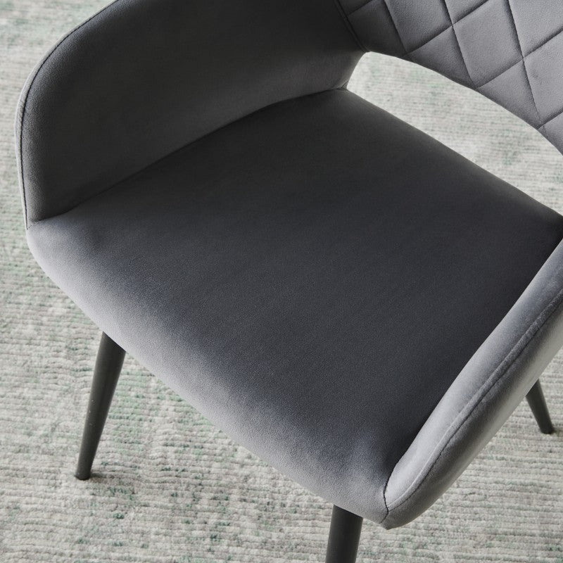 2 Stück Ofcasa Samt Esszimmerstühle gepolstert Akzent Sessel mit hohlem Design ofcasafurniture DE