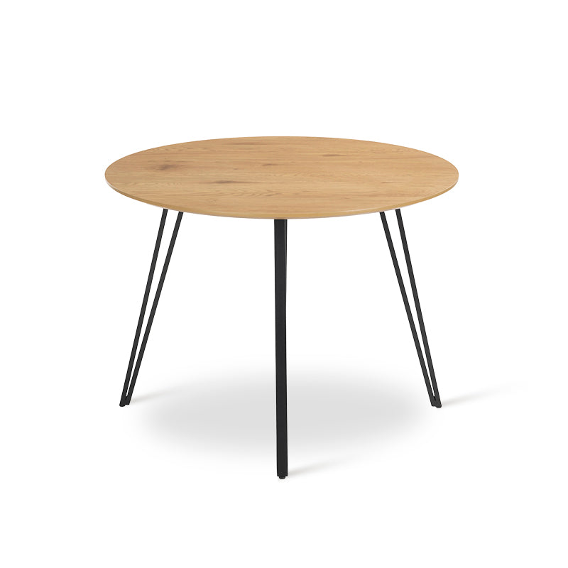 Runder Esstisch Fareeha [Schwarzes Holz] [100 cm] Ofcasafurniture DE