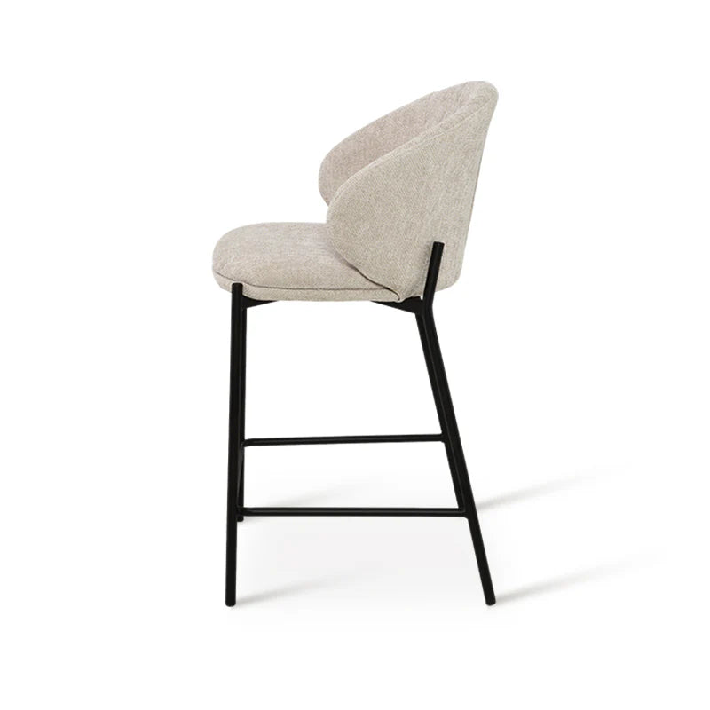 Barhocker Bard [1er-Set] [Leinen Stoff] [65 cm]