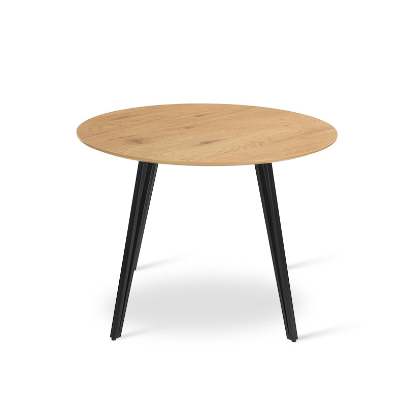 Runder Esstisch Fareeha [Schwarzes Holz] [100 cm] Ofcasafurniture DE