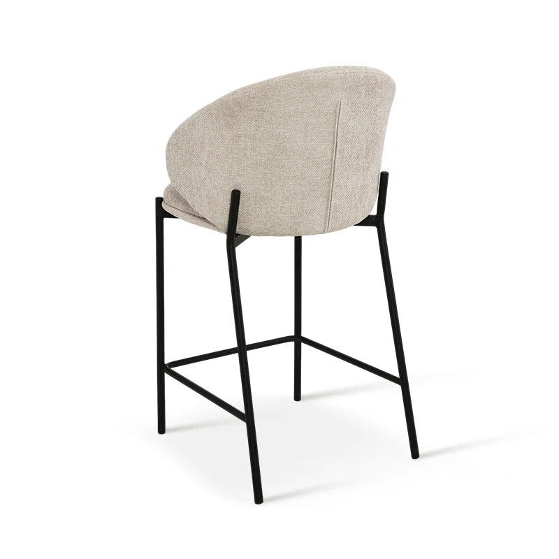 Barhocker Bard [1er-Set] [Leinen Stoff] [65 cm]