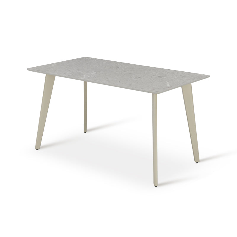 Rechteckig Esstisch Valdez [Grauer Marmor] [140 cm]