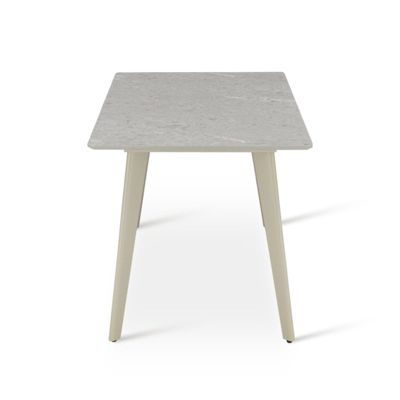 Rechteckig Esstisch Valdez [Grauer Marmor] [140 cm]
