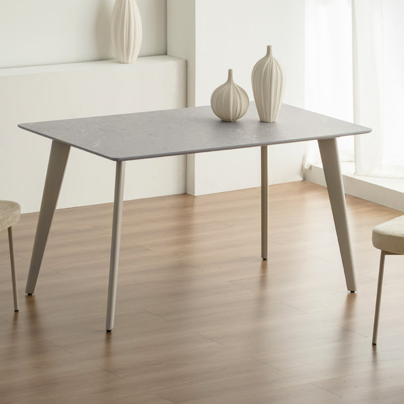 Rechteckig Esstisch Valdez [Grauer Marmor] [140 cm]
