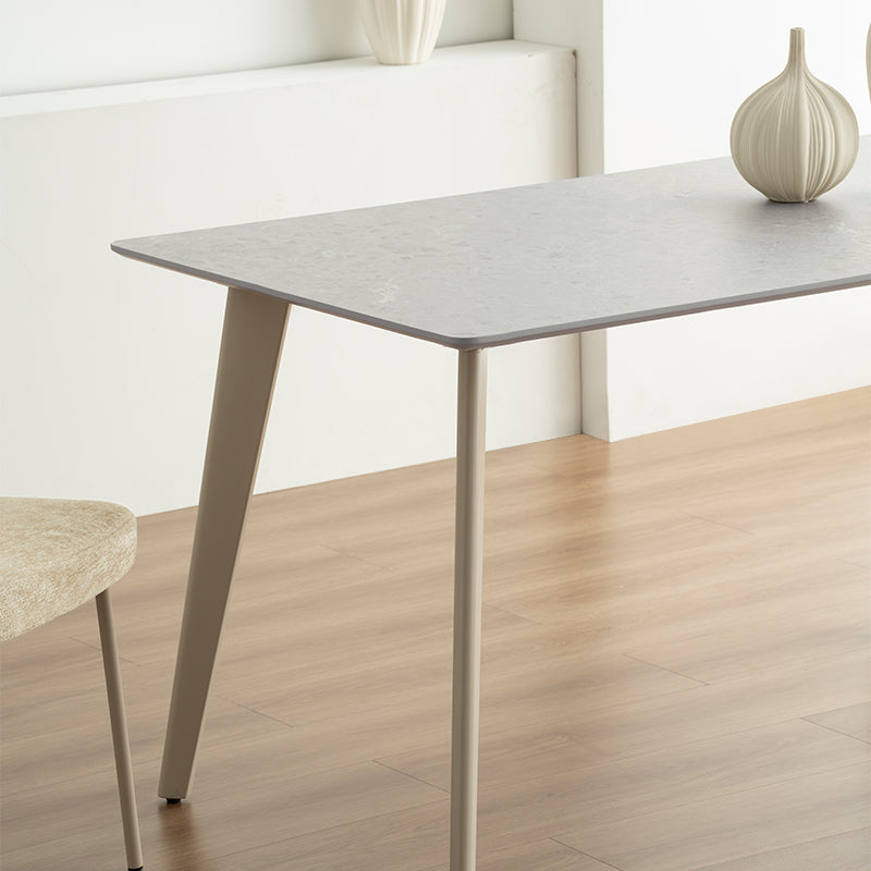 Rechteckig Esstisch Valdez [Grauer Marmor] [140 cm]