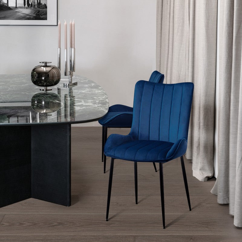 OFCASA Edith Esszimmerstuhl | Moderner Designerstuhl mit Premium-Polsterung – Beige | Massivholzfüße