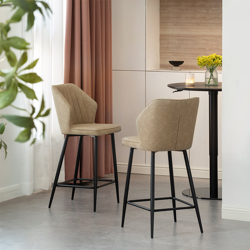 Barhocker Aleena [2er Set] [Kunstleder] [65 cm] Ofcasafurniture DE