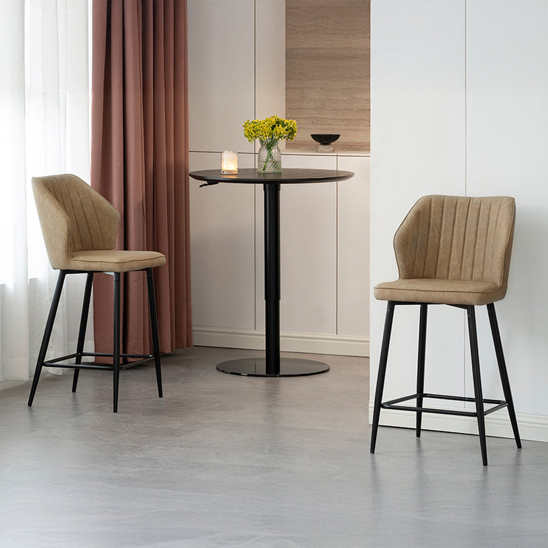 Barhocker Aleena [2er Set] [Kunstleder] [65 cm] Ofcasafurniture DE