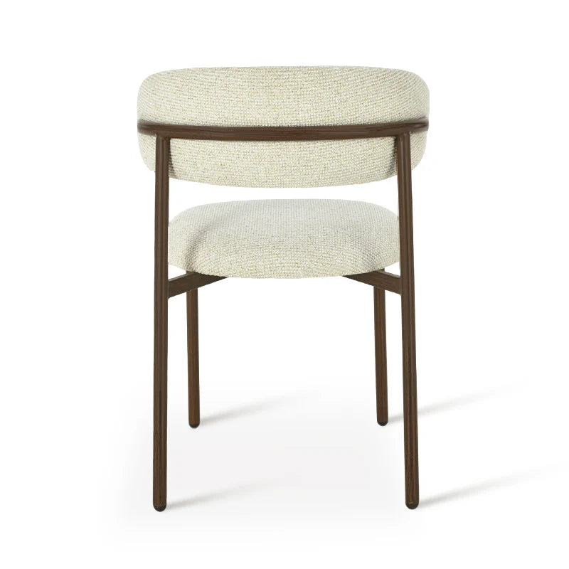 Esszimmerstuhl Zahra S [2er Set] [Leinen-Stoff]  [⌀ 2.5 cm] Ofcasafurniture DE