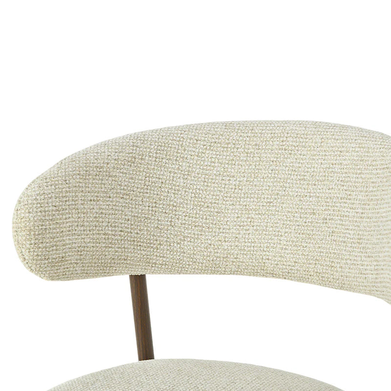 Esszimmerstuhl Zahra S [2er Set] [Leinen-Stoff]  [⌀ 2.5 cm] Ofcasafurniture DE