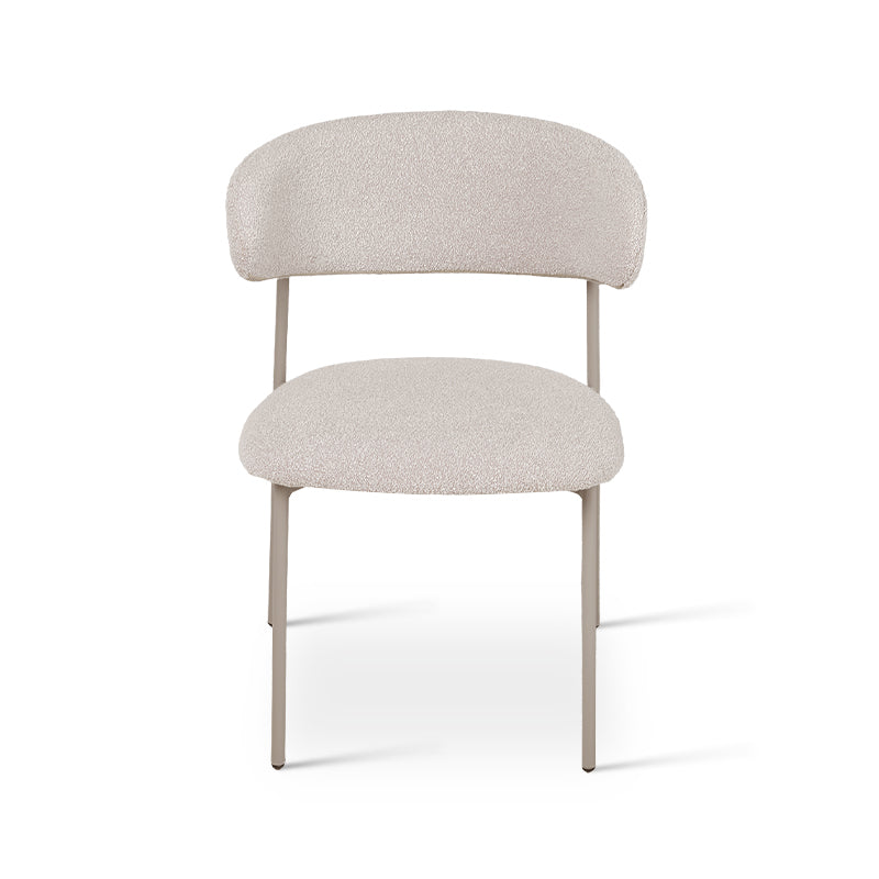 Esszimmerstuhl Zahra [2er Set] [Boucle-Stoff]  [⌀ 1.9 cm] Ofcasafurniture DE