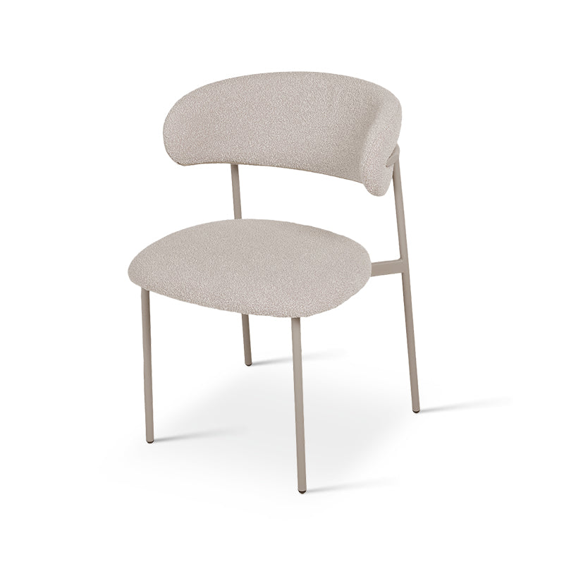 Esszimmerstuhl Zahra [2er Set] [Boucle-Stoff]  [⌀ 1.9 cm] Ofcasafurniture DE