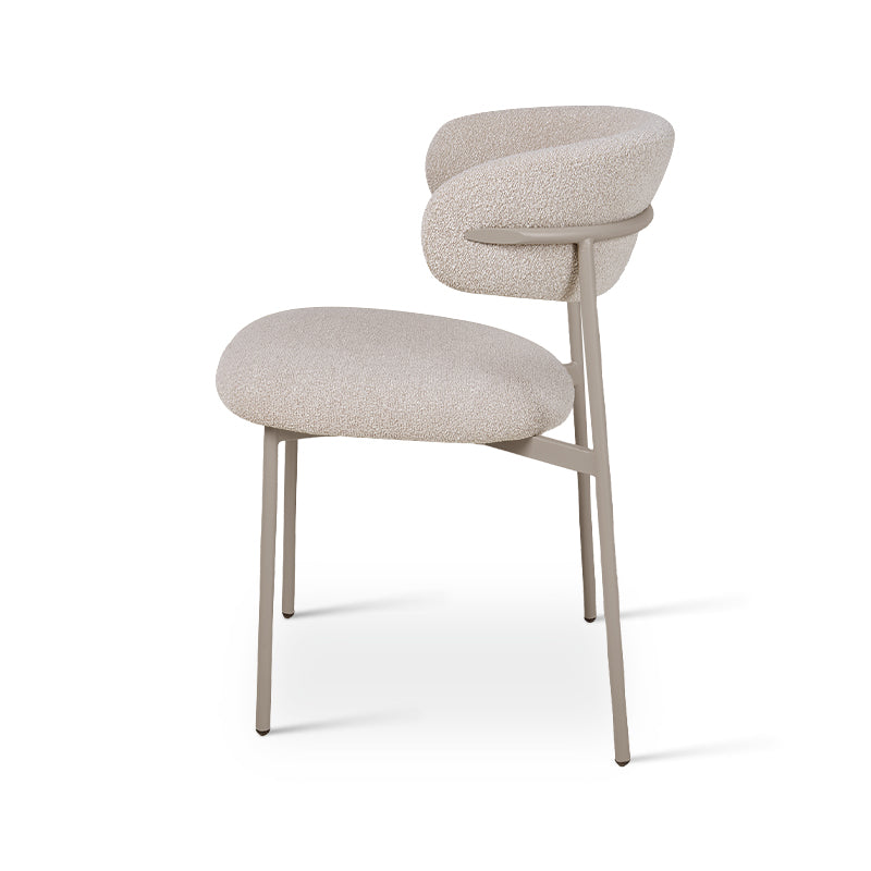 Esszimmerstuhl Zahra [2er Set] [Boucle-Stoff]  [⌀ 1.9 cm] Ofcasafurniture DE