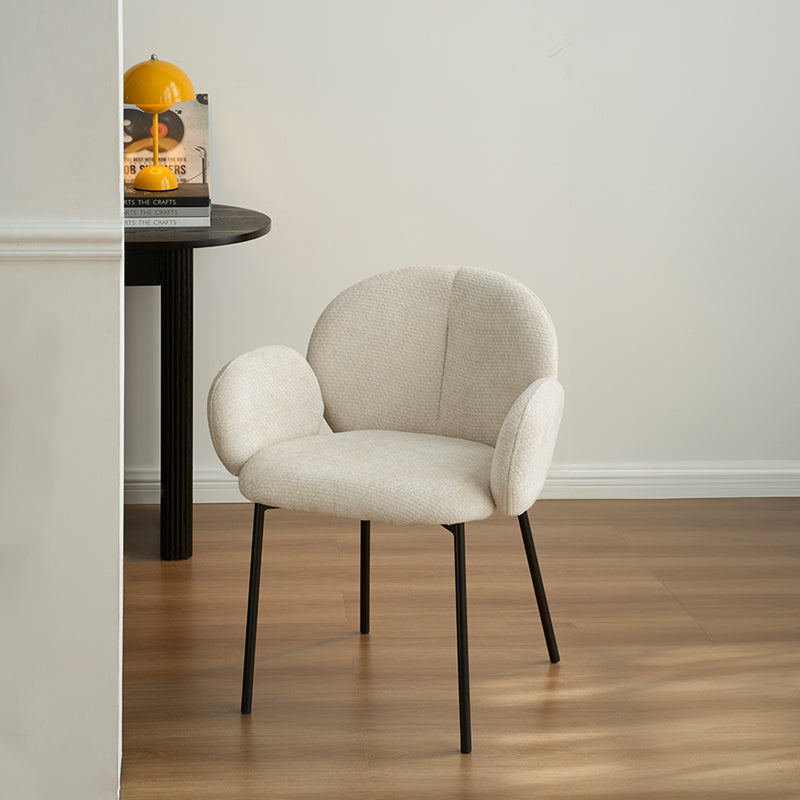 Runder Esstisch Isabeau und 4 Armlehnenstuhl Harlow [Esszimmerset] Ofcasafurniture DE