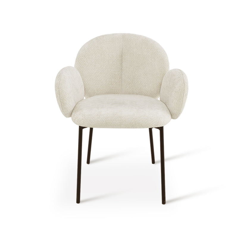 Runder Esstisch Isabeau und 4 Armlehnenstuhl Harlow [Esszimmerset] Ofcasafurniture DE