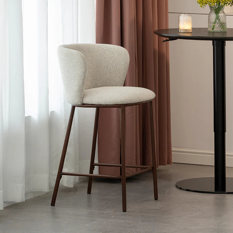 Barhocker Karin [2er Set] [Boucle-Stoff] [65 cm] Ofcasafurniture DE