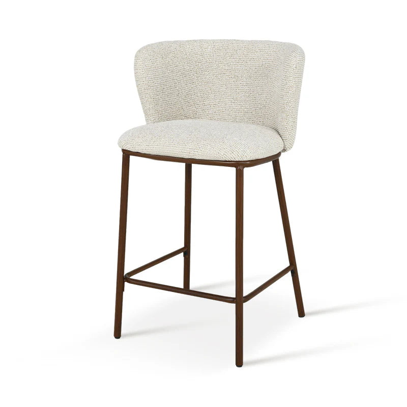 Barhocker Karin [2er Set] [Boucle-Stoff] [65 cm] Ofcasafurniture DE