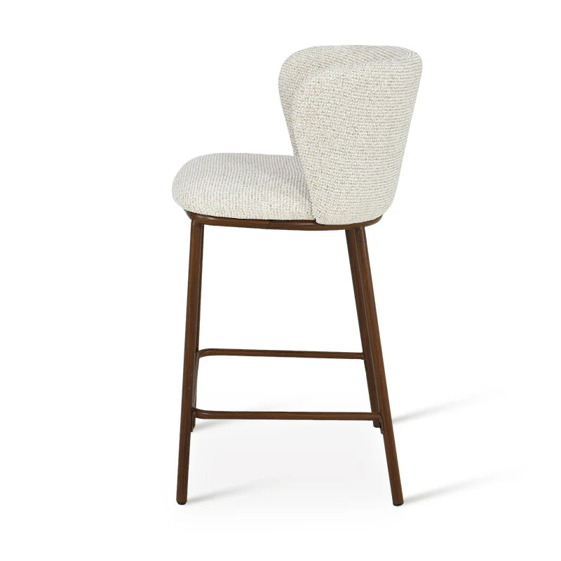 Barhocker Karin [2er Set] [Boucle-Stoff] [65 cm] Ofcasafurniture DE