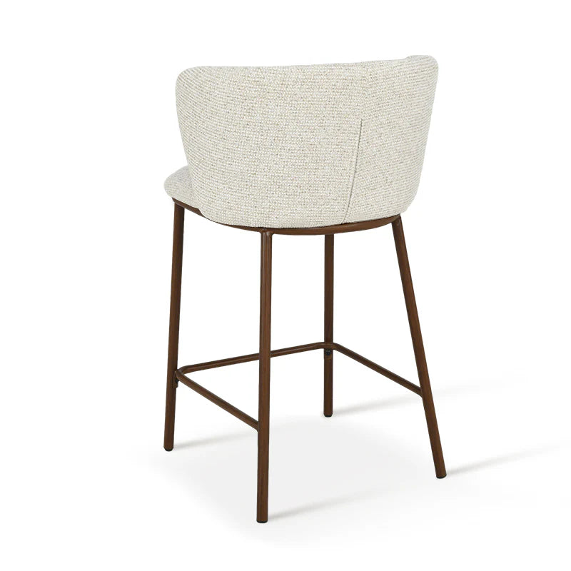 Barhocker Karin [2er Set] [Boucle-Stoff] [65 cm] Ofcasafurniture DE