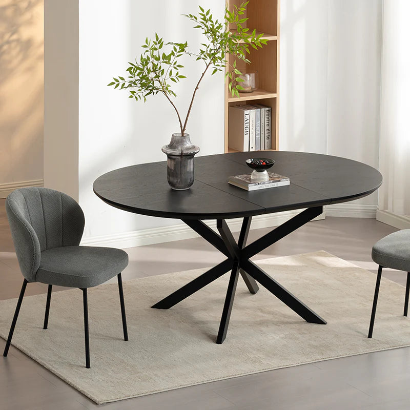 Ausziehbarer Runder Esstisch Beverly [120-160 cm] Ofcasafurniture DE