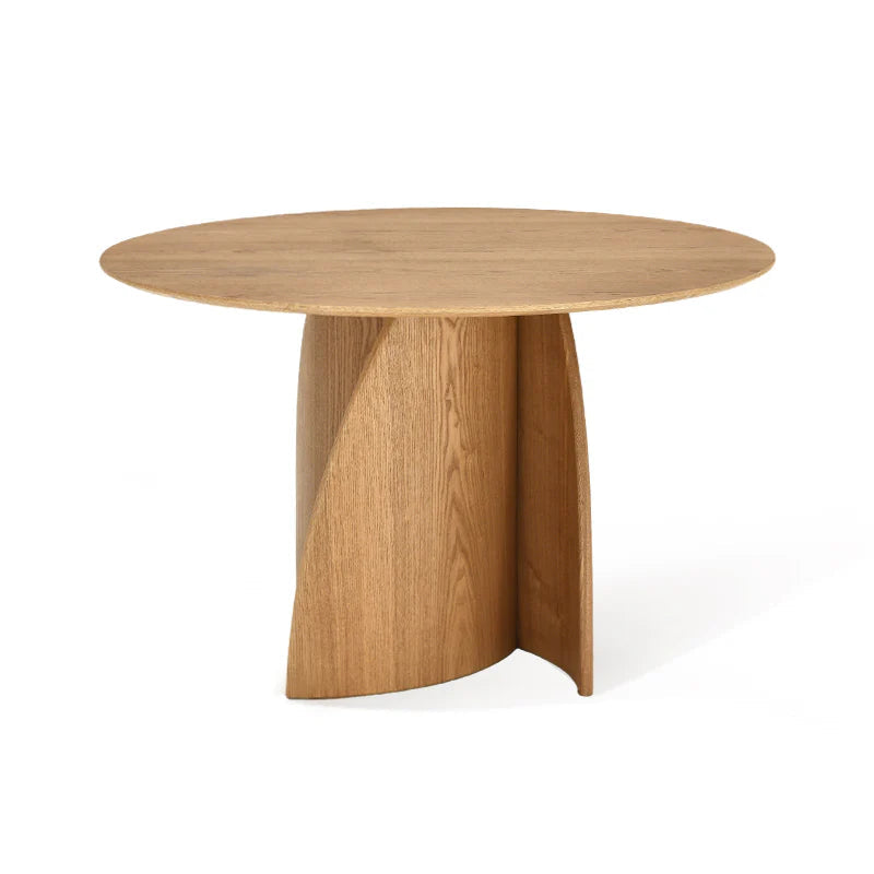 Runder Esstisch Gemma [Schwarz und Holz] [120 cm] Ofcasafurniture DE