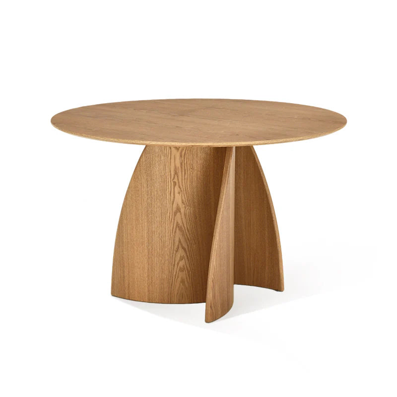 Runder Esstisch Gemma [Schwarz und Holz] [120 cm] Ofcasafurniture DE