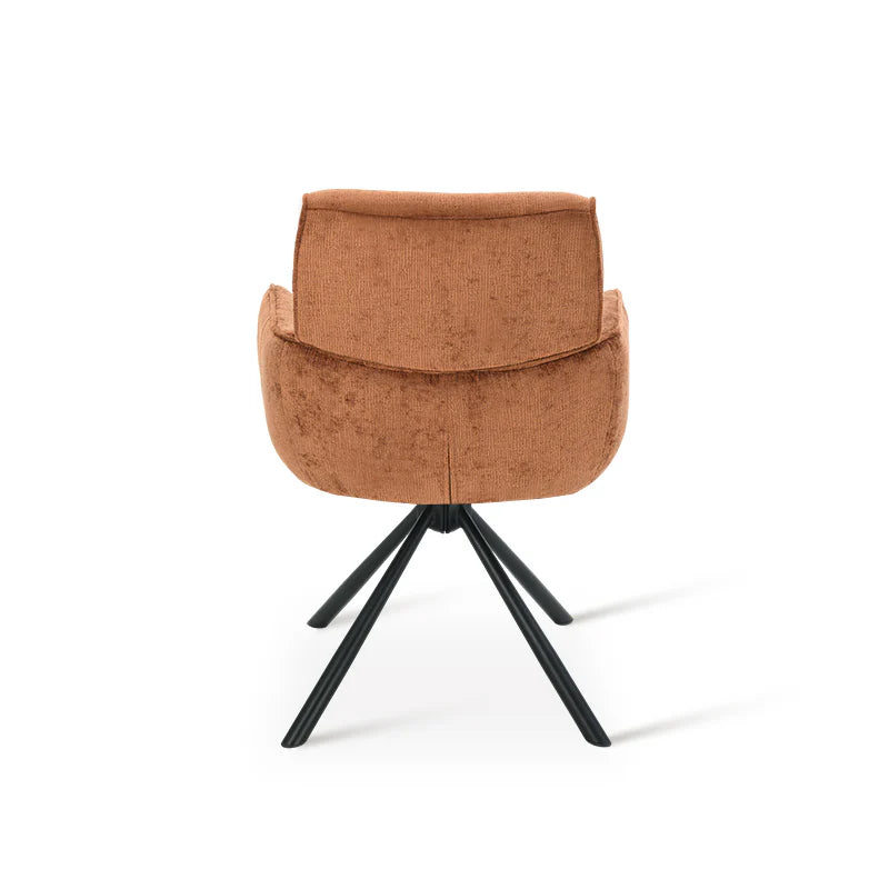 Armlehnenstuhl Elara [2er Set] [Chenille] [360-Grad-Drehteller] Ofcasafurniture DE