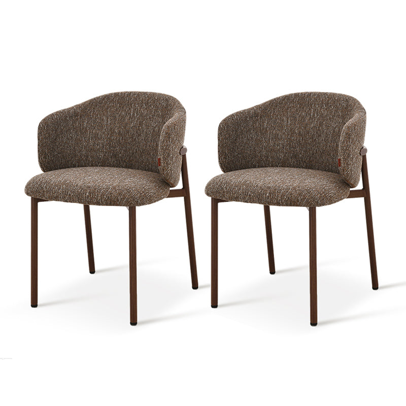 Esszimmerstühle Valda [2er Set] [Leinenoptik-Stoff]