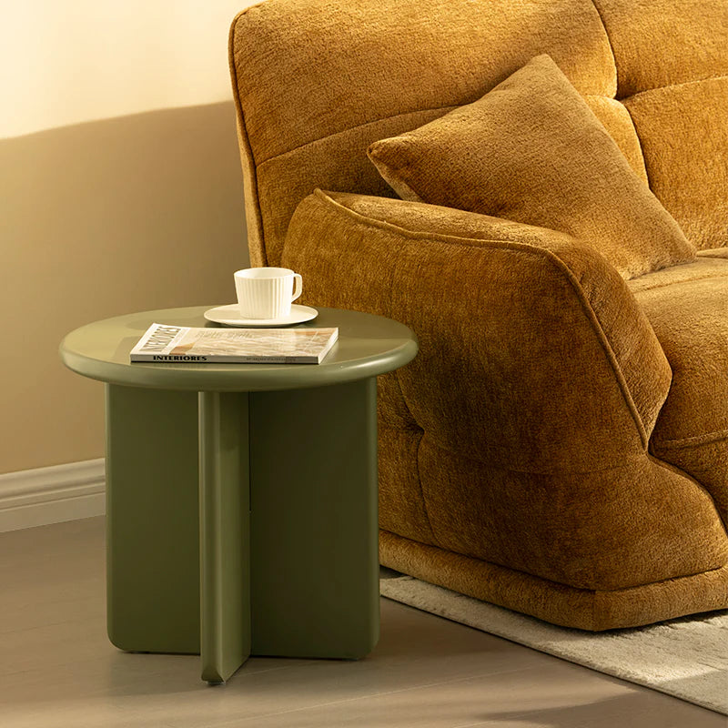 Set aus matten runden Couchtischen Aine Chelsea [Grün und Beige] Ofcasafurniture DE