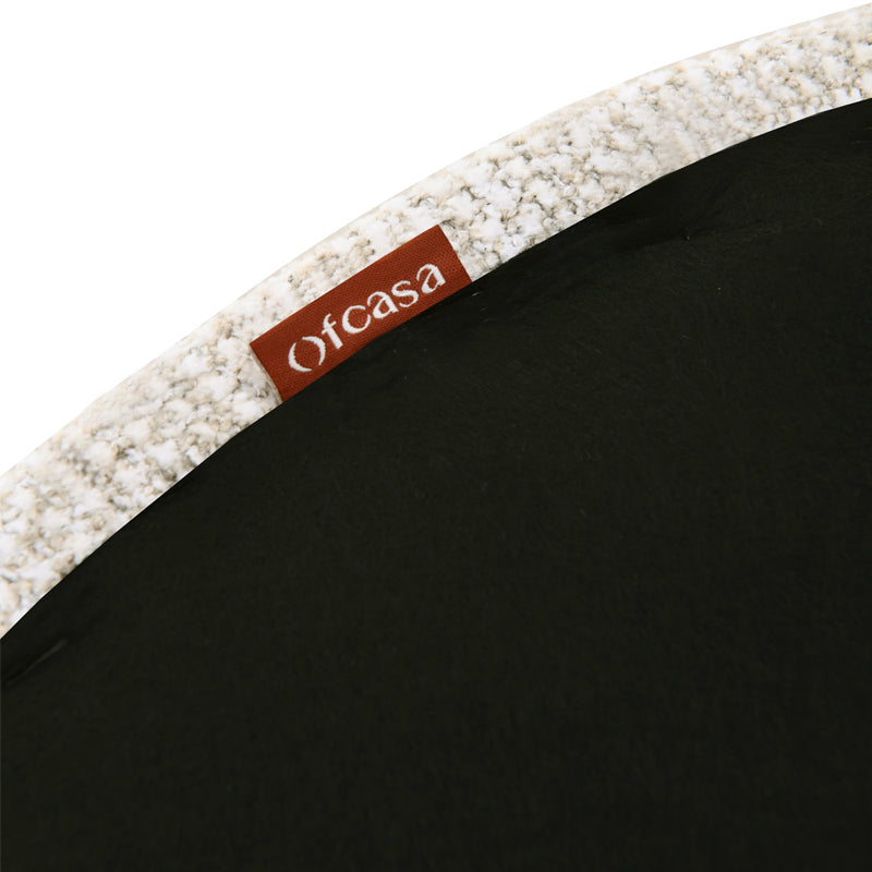 Esszimmerstuhl Zahra S [2er Set] [Leinenoptik-Stoff]  [⌀ 2.5 cm]
