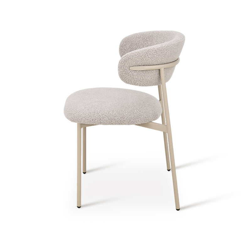 Runder Esstisch Elowen und 4 Esszimmerstühle Zahra [Esszimmer-Set]